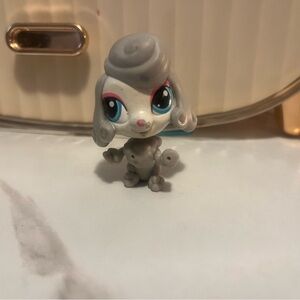 Littlest Pet Shop #3849 Pia Pudley Grey Poodle, LPS collectible 5/$25